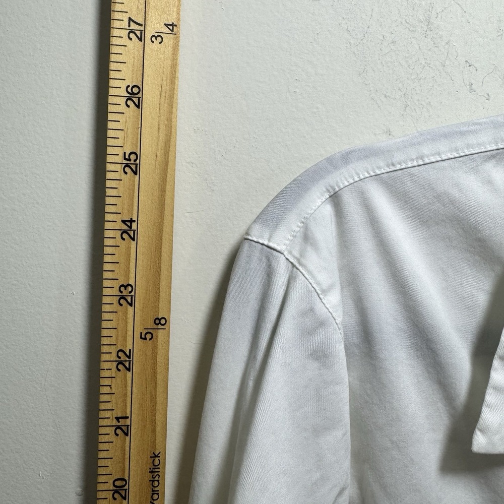 Lafayette 148 Preppy Business Button Up Shirt Women's L Off White Long Sleeve - Picture 5 of 12